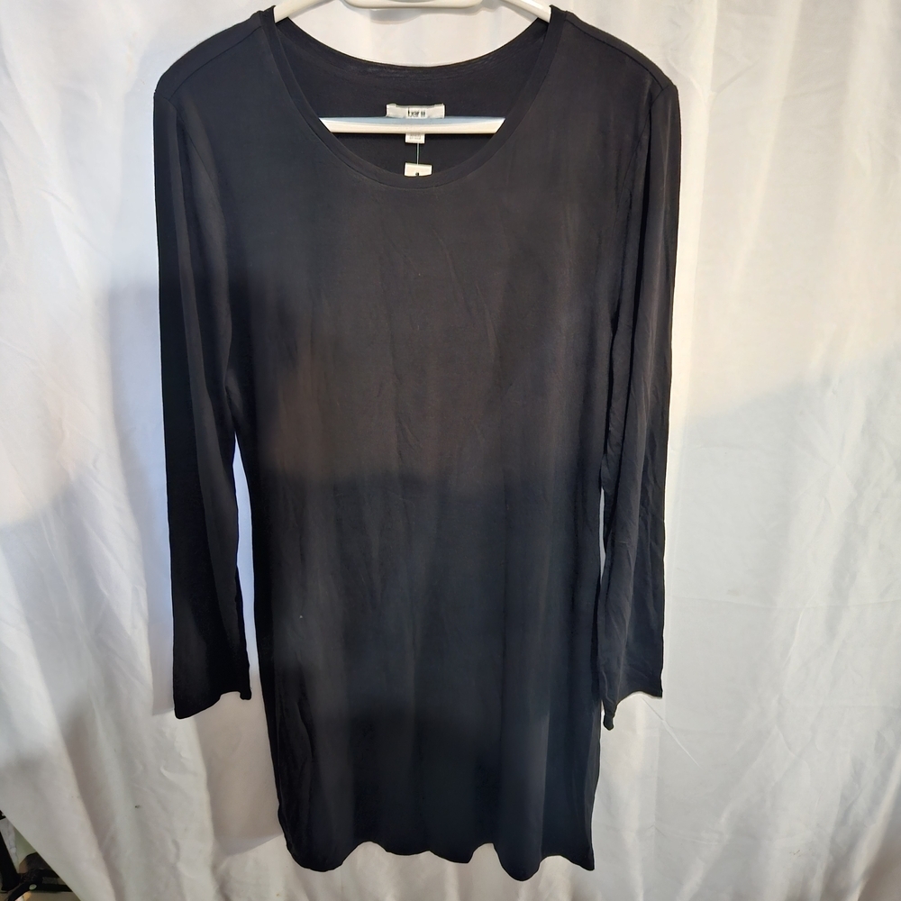 #137 Bar III Classic Black Long Sleeve Dress